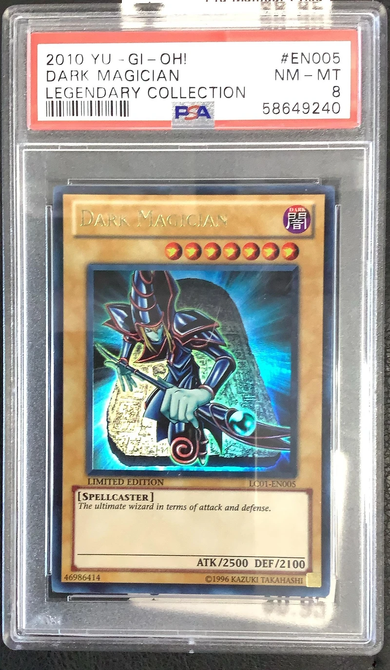 2010 Yu-gi-oh! Legendary Collection En005 Dark Magician PSA 8