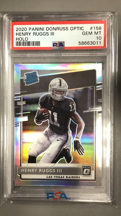 2020 Panini Donruss Optic 158 Henry Ruggs Iii Holo PSA 10