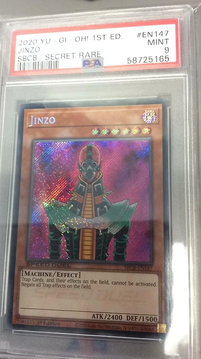 2020 Yu-gi-oh! Speed Duel: Battle City Box En147 Jinzo 1st Edition-secret Rare PSA 9