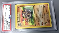 2000 Pokemon French Fossil 37 Gravalanch 1st Edition PSA 8