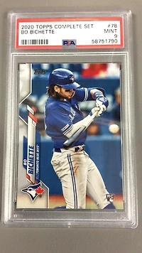 2020 Topps Complete Set 78 Bo Bichette PSA