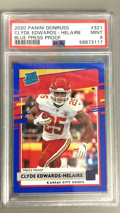 2020 Panini Donruss 321 C.edwards PSA 9