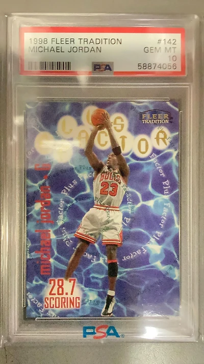 1998 Fleer Tradition 142 Michael Jordan PSA