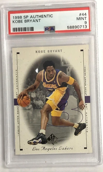 1998 Sp Authentic 44 Kobe Bryant PSA 9