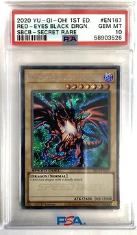 2020 Yu-gi-oh! Speed Duel: Battle City Box En167 Red-eyes Black Dragon 1st Edition-secret Rare PSA 10