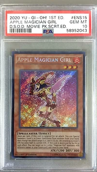 2020 Yu-gi-oh! The Dark Side Of Dimensions Movie Pack Secret Edition Ens15 Apple Magician Girl 1st Edition PSA 10