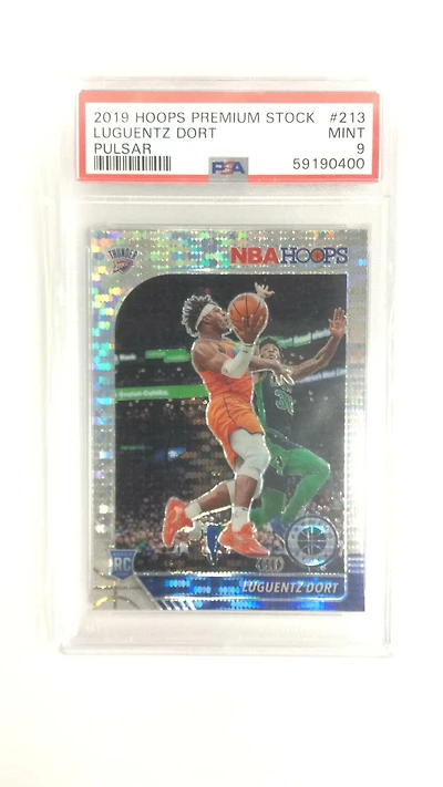 2019 Panini Hoops Premium Stock 213 Luguentz Dort Pulsar PSA