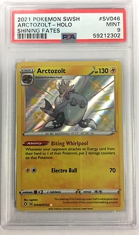2021 Pokemon Sword & Shield Shining Fates Sv046 Arctozolt-holo PSA 9