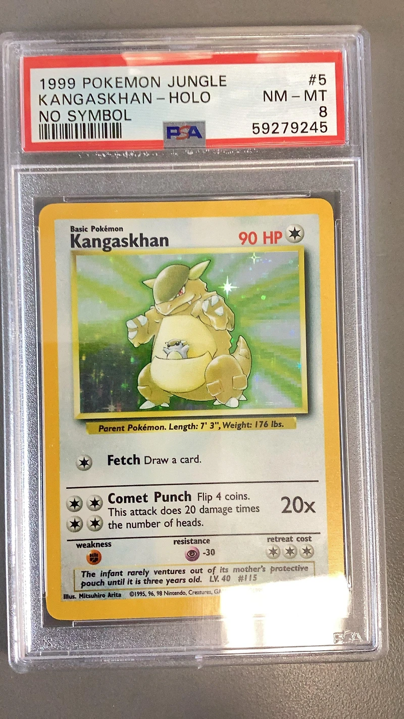 1999 Pokemon Jungle 5 Kangaskhan-holo No Symbol PSA