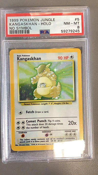 1999 Pokemon Jungle 5 Kangaskhan-holo No Symbol PSA