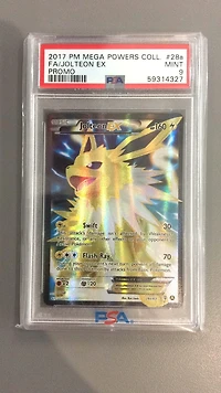 2017 Pokemon Mega Powers Collection Promo 28a Fa/jolteon Ex PSA