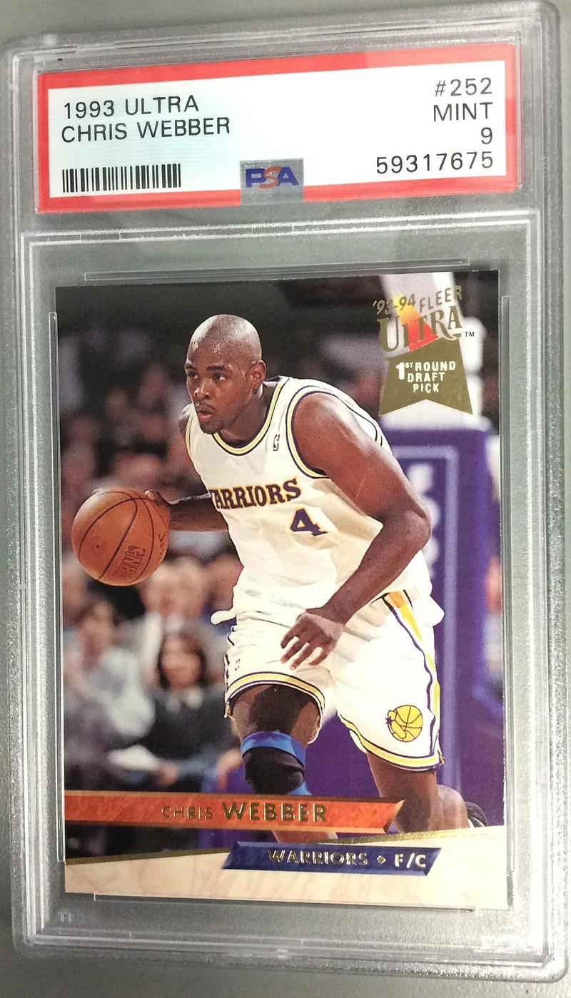 1993 Ultra 252 Chris Webber PSA 9