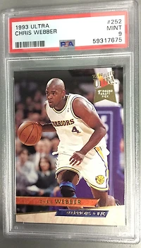 1993 Ultra 252 Chris Webber PSA 9