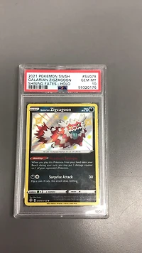 2021 Pokemon Sword & Shield Shining Fates Sv078 Galarian Zigzagoon-holo PSA