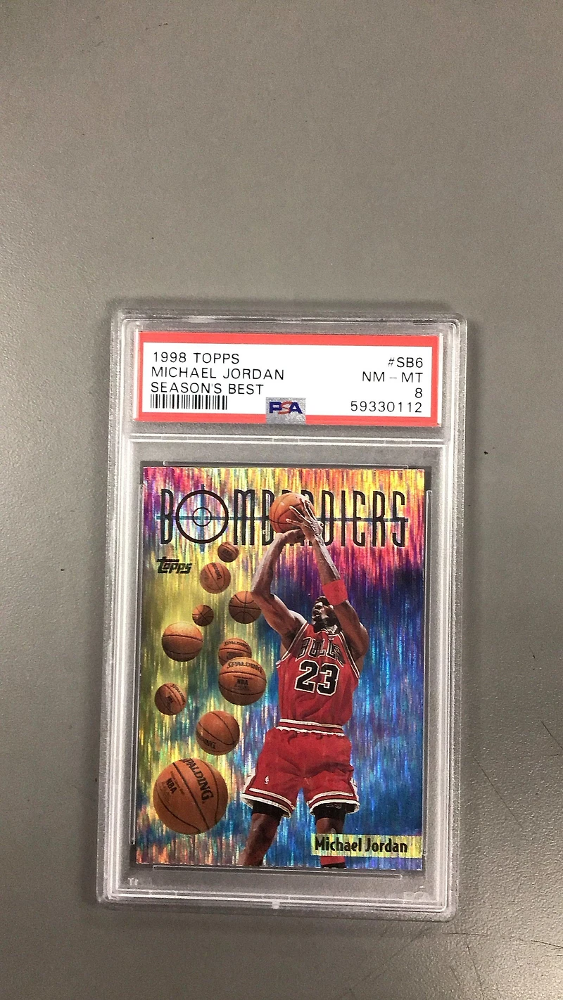 1998 Topps Season's Best Sb6 Michael Jordan PSA 8