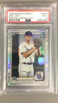 2020 Bowman Draft Bd88 Asa Lacy Chrome-refractor PSA 9