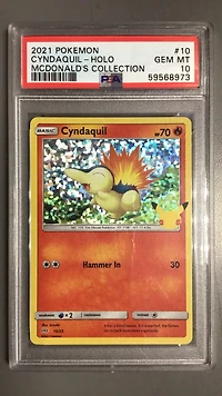 2021 Pokemon Mcdonald's Collection 10 Cyndaquil-holo PSA 10