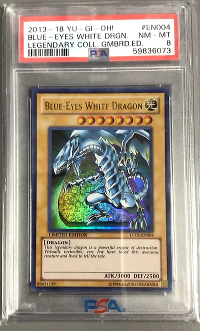2013-2018 Yu-gi-oh! Legendary Collection Gameboard Edition En004 Blue-eyes White Dragon PSA