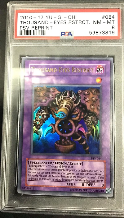 2010-2017 Yu-gi-oh! Pharaoh's Servant Reprint 084 Thousand-eyes Restrict PSA 8