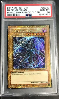 2017 Yu-gi-oh! The Dark Side Of Dimensions Movie Pack Gold Edition Engv3 Dark Magician PSA 10