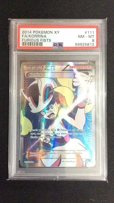 2014 Pokemon Xy Furious Fists 111 Full Art/korrina PSA