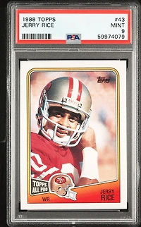 1988 Topps 43 Jerry Rice PSA 9