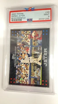 2007 Topps 40 Derek Jeter PSA 9
