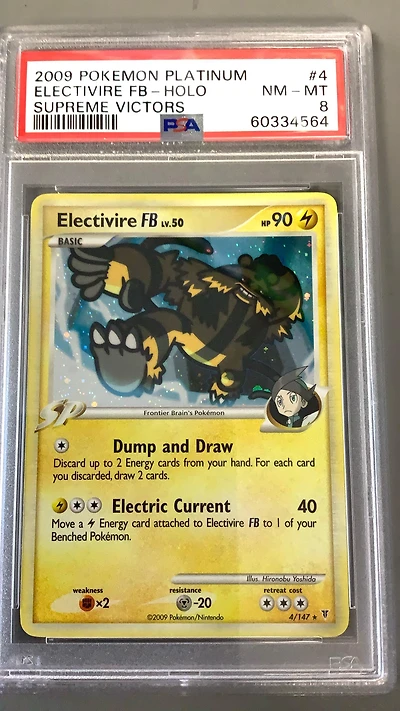 2009 Pokemon Platinum Supreme Victors 4 Electivire Fb-holo PSA