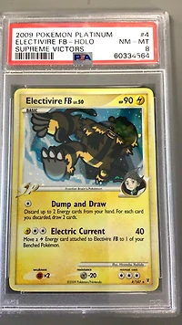 2009 Pokemon Platinum Supreme Victors 4 Electivire Fb-holo PSA