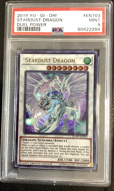 2019 Yu-gi-oh! Duel Power En103 Stardust Dragon PSA 9
