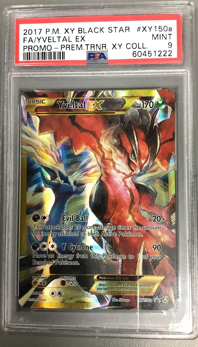 2017 Pokemon Xy Black Star Promo Xy150a Full Art/yveltal Ex Premium Trainer Xy Collection PSA