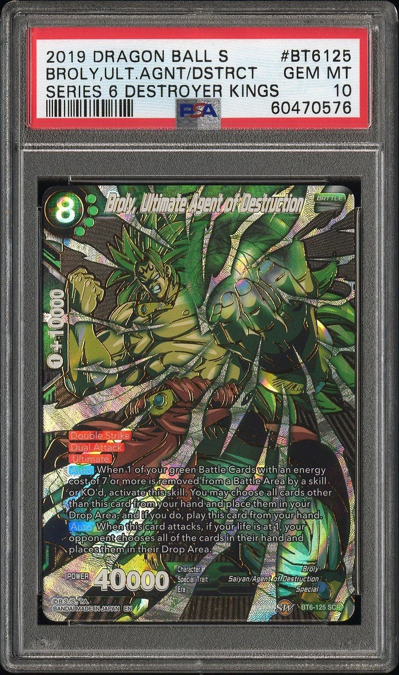 2019 Dragon Ball Super Card Game Series 6 Destroyer Kings Bt6-125 Broly