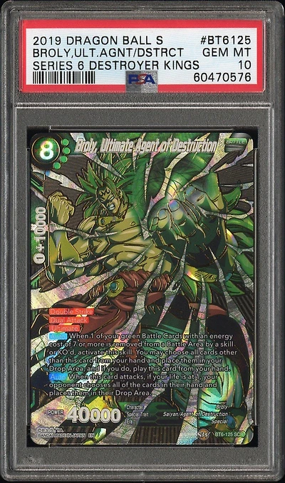 2019 Dragon Ball Super Card Game Series 6 Destroyer Kings Bt6-125 Broly