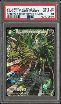 2019 Dragon Ball Super Card Game Series 6 Destroyer Kings Bt6-125 Broly