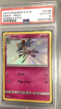 2019 Pokemon Sun & Moon Hidden Fates Sv35 Kirlia PSA 10