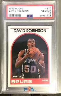 1989 Hoops 310 David Robinson PSA 10