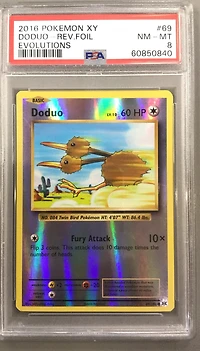 2016 Pokemon Xy Evolutions 69 Doduo-reverse Foil PSA