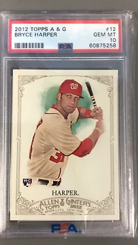 2012 Topps Allen & Ginter 12 Bryce Harper PSA 10
