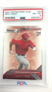 2009 Tristar Prospects Plus 20 Mike Trout PSA 8