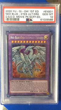 2020 Yu-gi-oh! The Dark Side Of Dimensions Movie Pack Secret Edition Ens01 Neo Blue-eyes Ultimate Dragon 1st Edition PSA 10