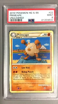 2010 Pokemon Heartgold & Soulsilver Unleashed 22 Primeape PSA 9