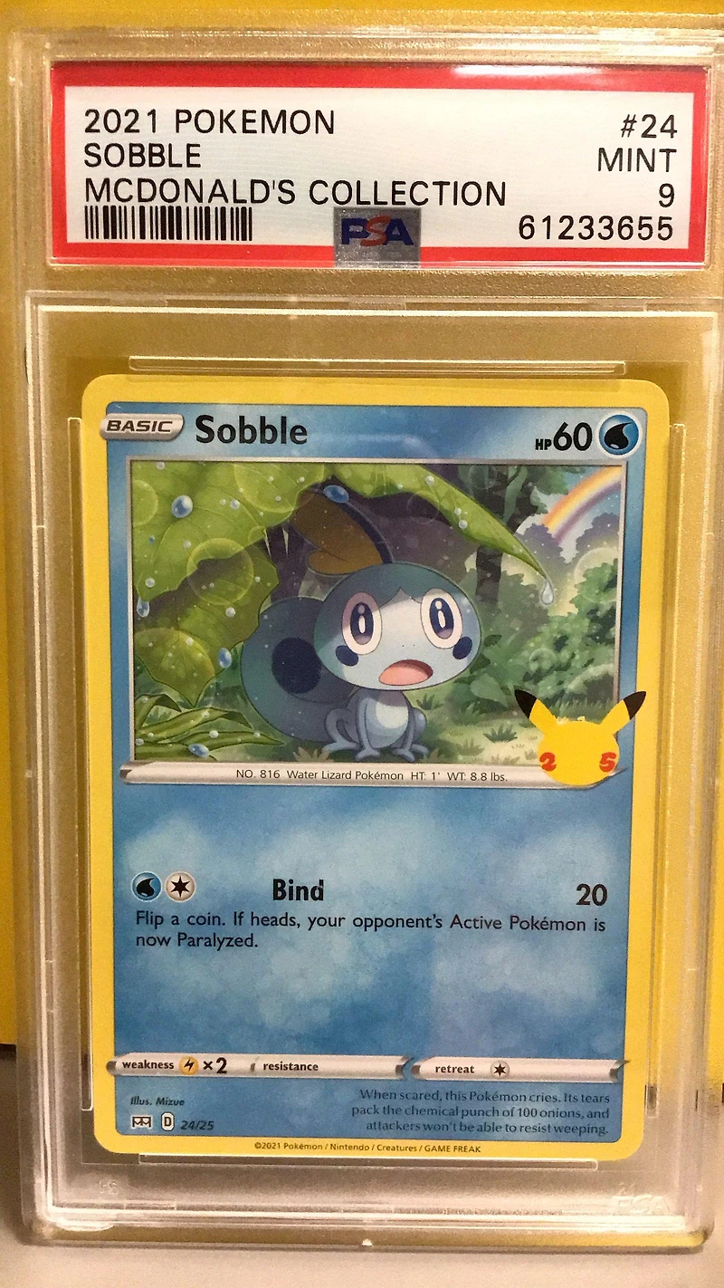 2021 Pokemon Mcdonald's Collection 24 Sobble PSA 9