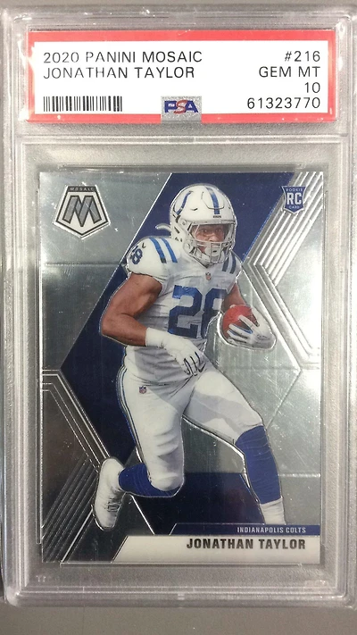 2020 Panini Mosaic Jonathan Taylor PSA 10