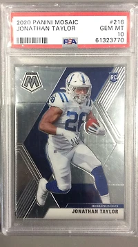 2020 Panini Mosaic Jonathan Taylor PSA 10