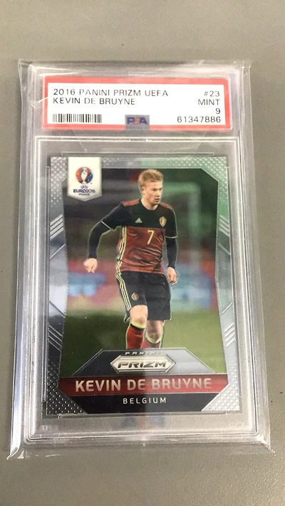2016 Panini Prizm Uefa 23 Kevin De Bruyne PSA 9