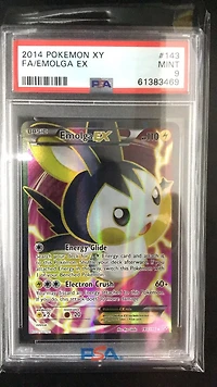 2014 Pokemon Xy 143 Fa/emolga Ex PSA 9