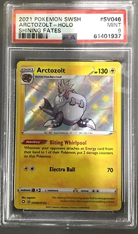 2021 Pokemon Sword & Shield Shining Fates Sv046 Arctozolt-holo PSA 9