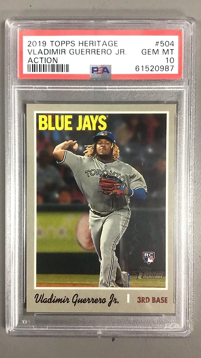 2019 Topps Heritage 504 Vladimir Guerrero Jr. Action PSA 10