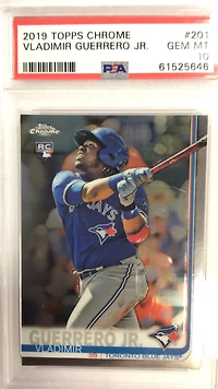 2019 Topps Chrome 201 Vladimir Guerrero Jr. PSA 10