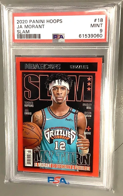2020 Panini Hoops Slam 18 Ja Morant PSA 9